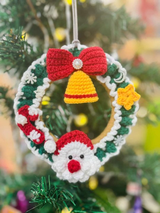聖誕鉤織花環